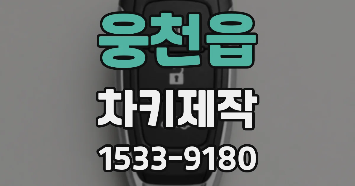 웅천읍 차키제작