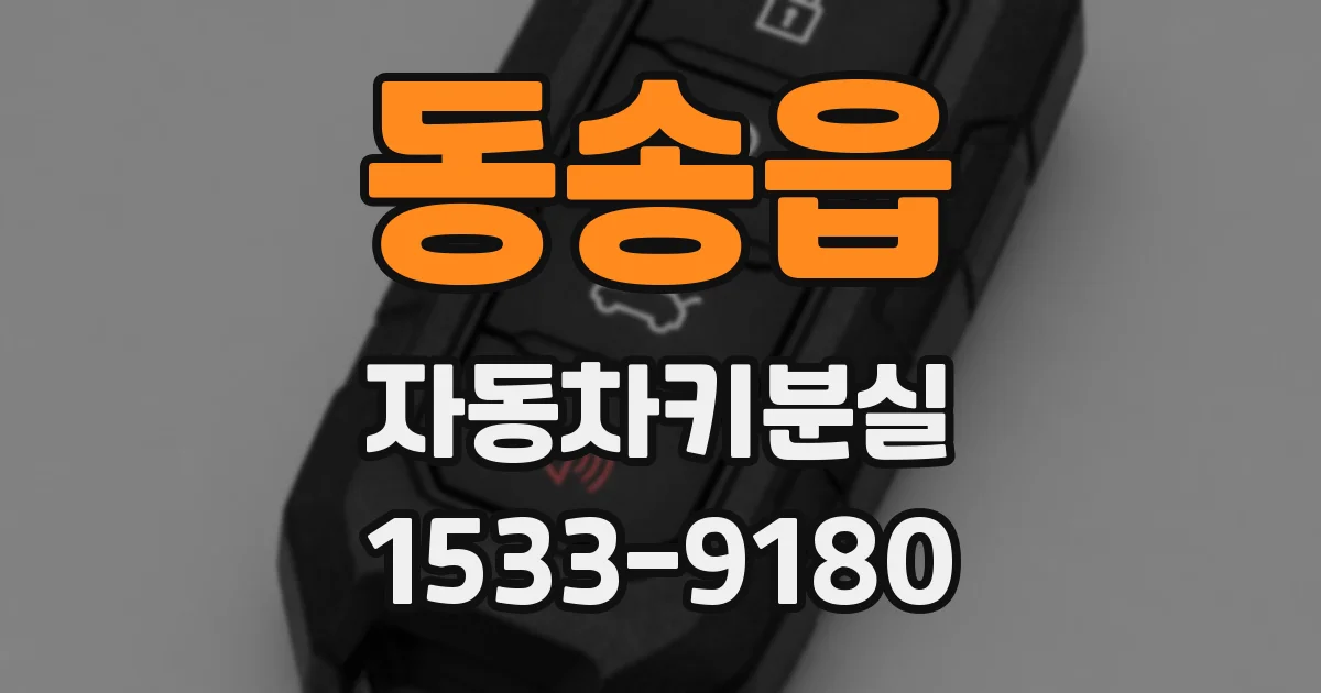 동송읍 자동차키분실