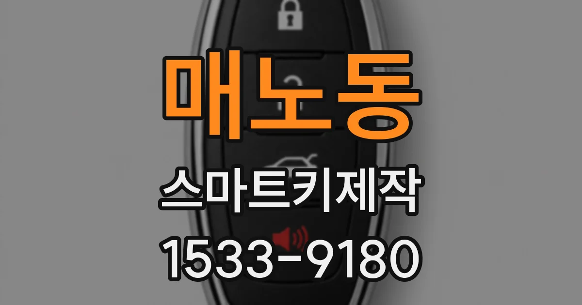 매노동 스마트키제작