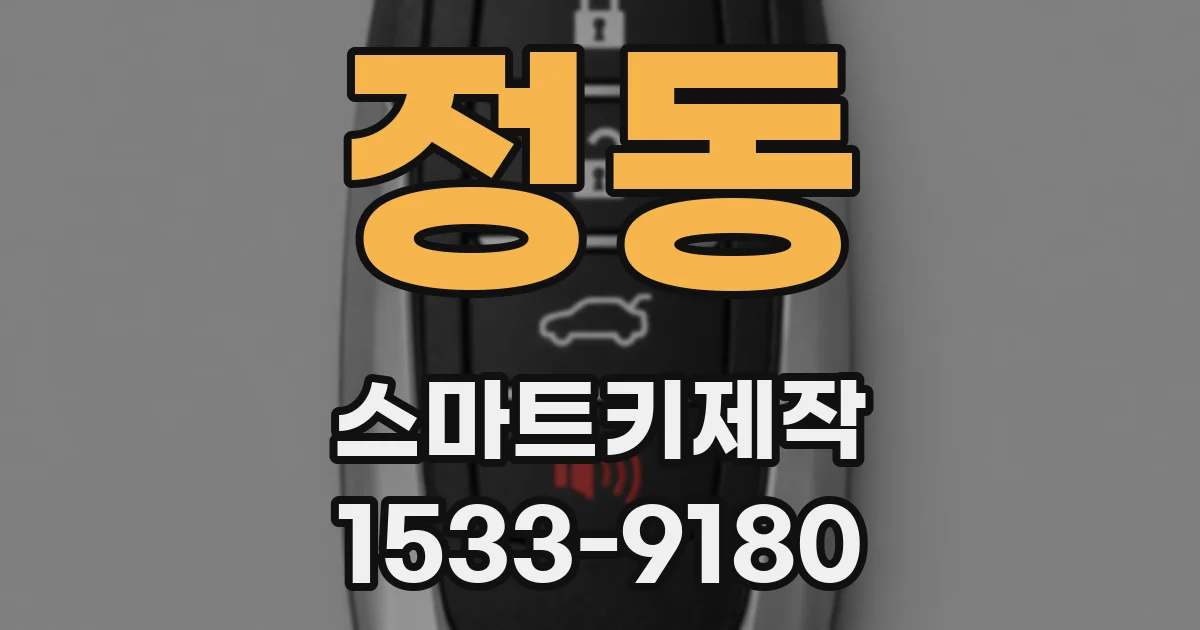 정동 스마트키제작
