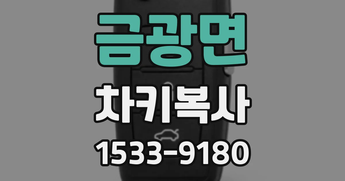 금광면 차키복사
