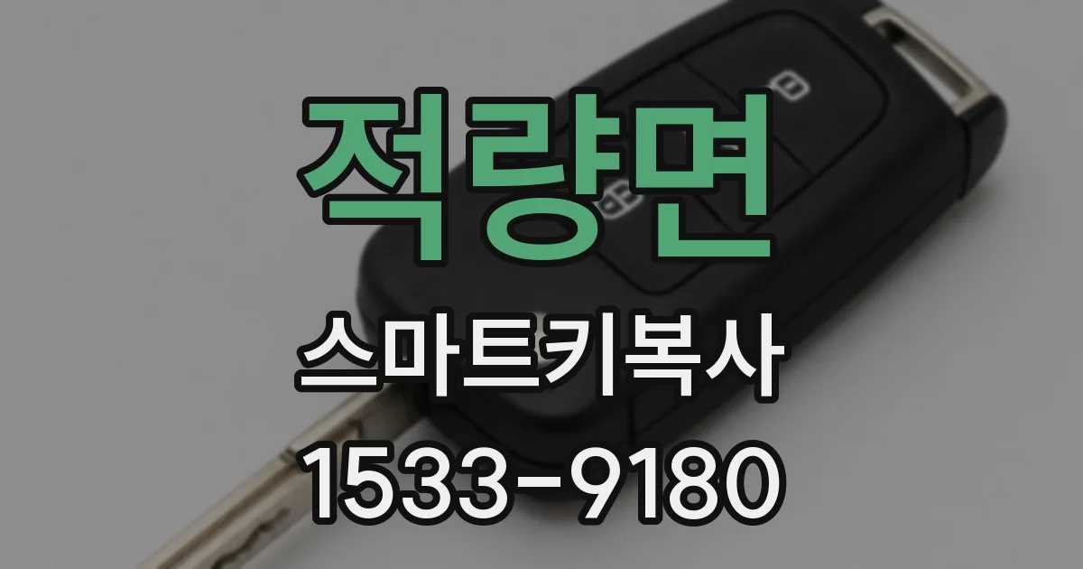 적량면 스마트키복사