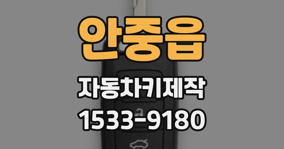 안중읍 자동차키제작