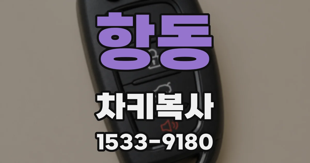 항동 차키복사