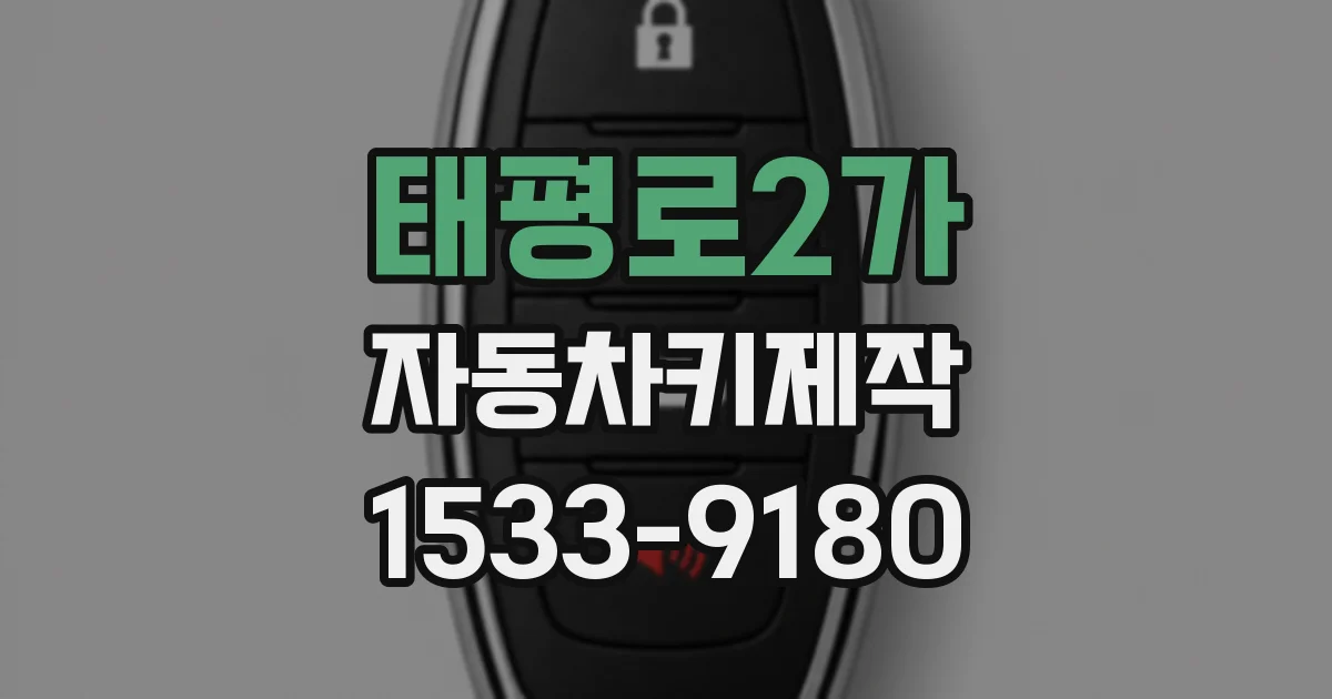 태평로2가 자동차키제작