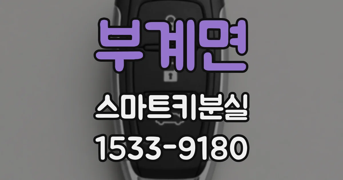 부계면 스마트키분실