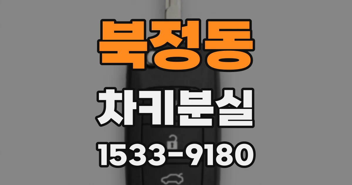북정동 차키분실