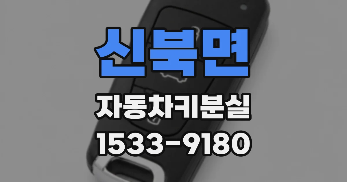 신북면 자동차키분실