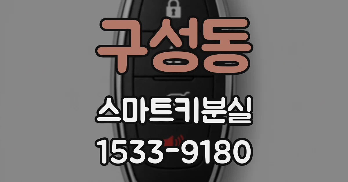 구성동 스마트키분실