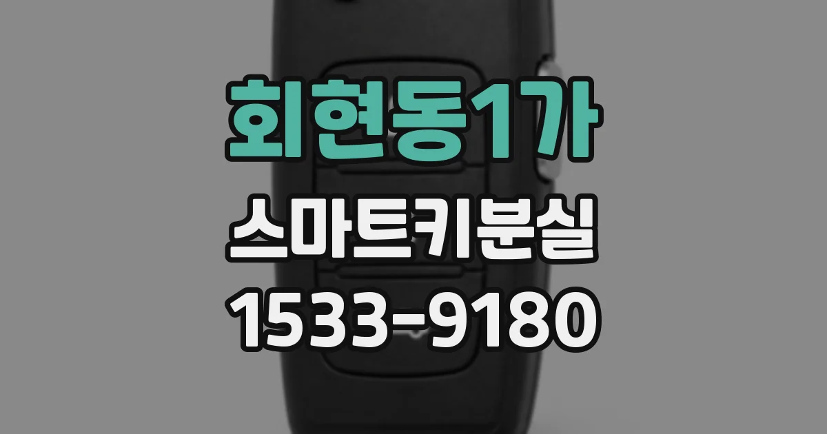 회현동1가 스마트키분실