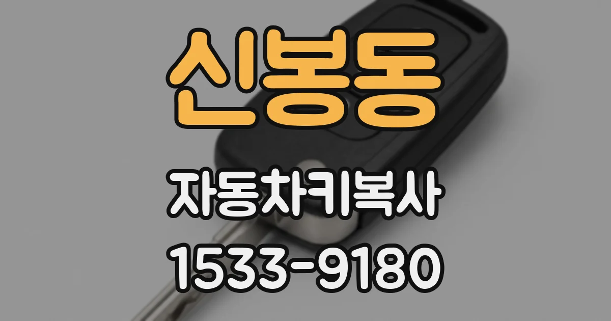 신봉동 자동차키복사