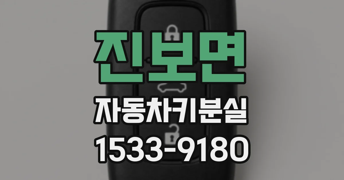 진보면 자동차키분실
