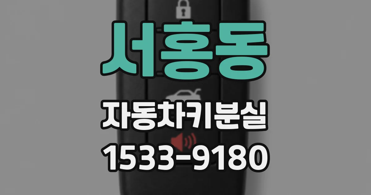 서홍동 자동차키분실