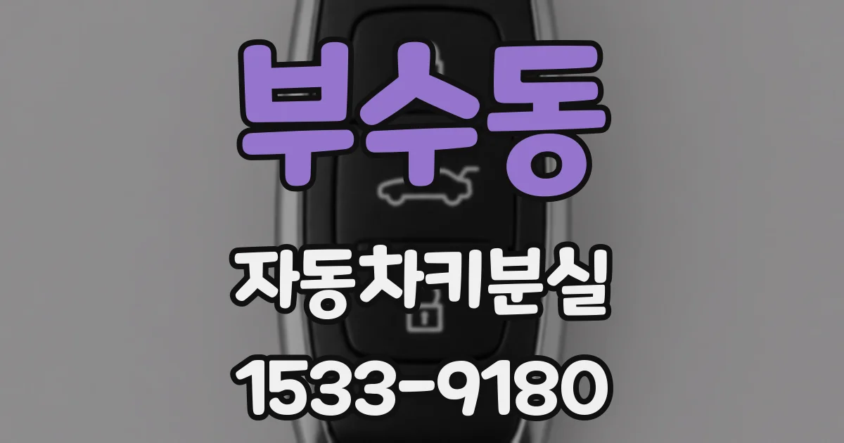 부수동 자동차키분실