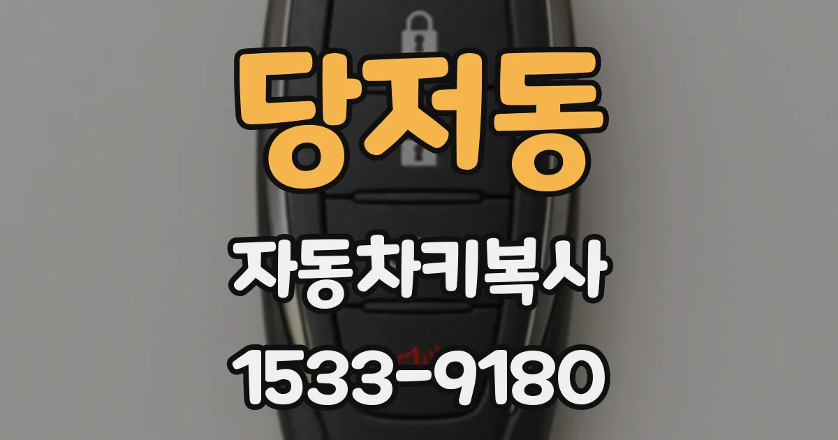 당저동 자동차키복사