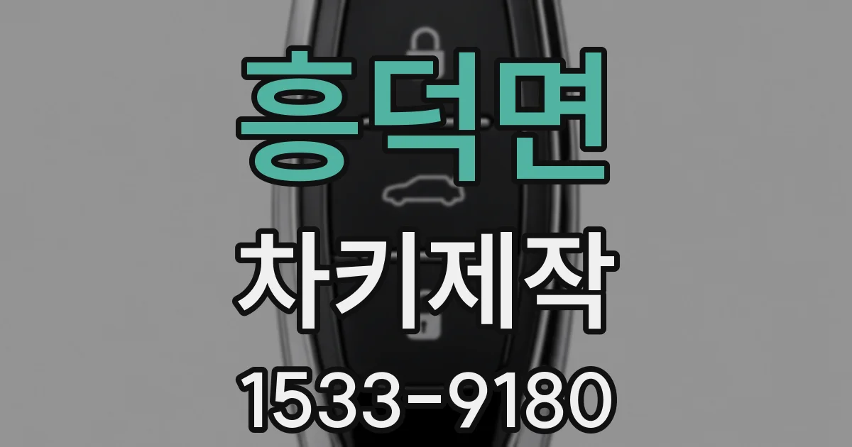 흥덕면 차키제작