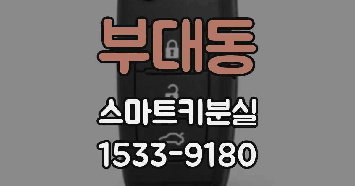부대동 스마트키분실