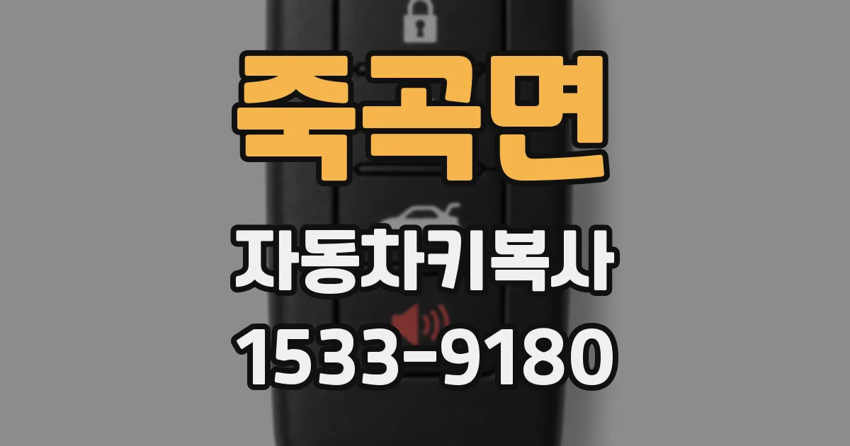 죽곡면 자동차키복사