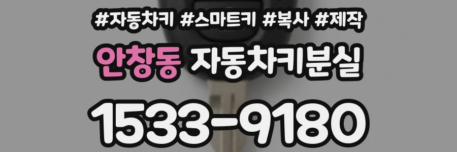 안창동 자동차키분실
