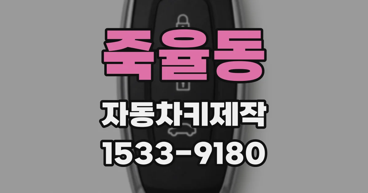 죽율동 자동차키제작