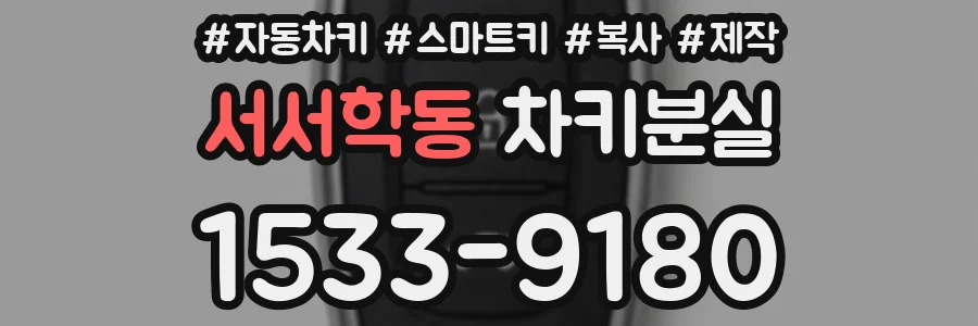 서서학동 차키분실