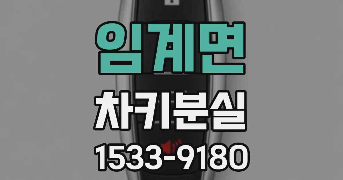 임계면 차키분실