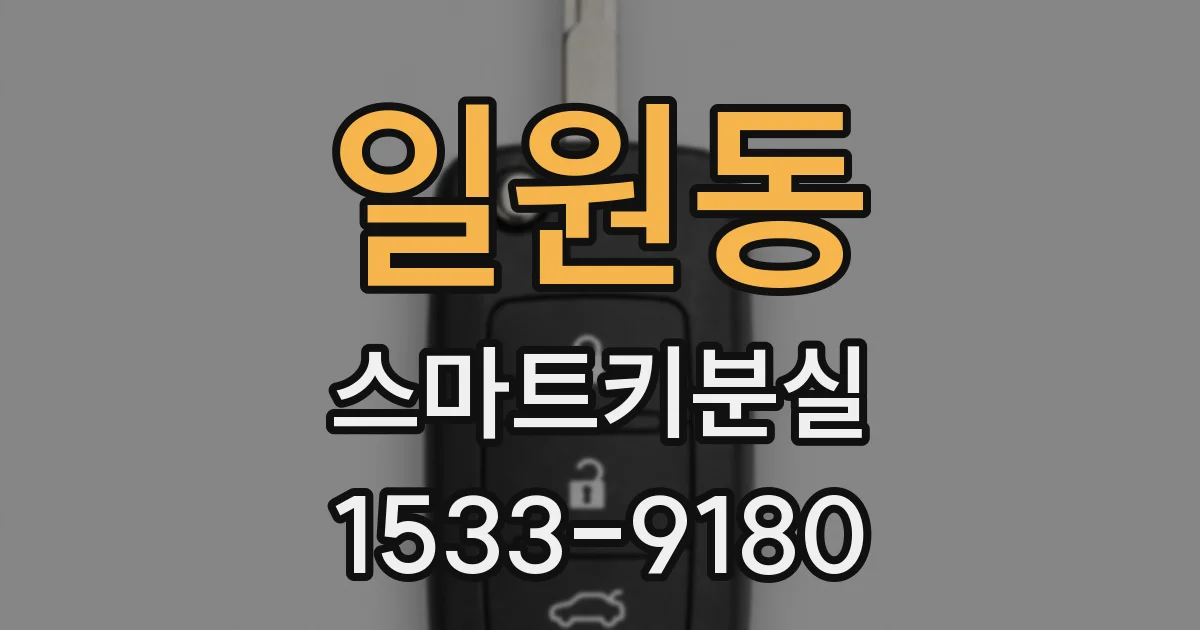 일원동 스마트키분실