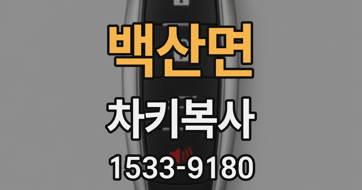 백산면 차키복사