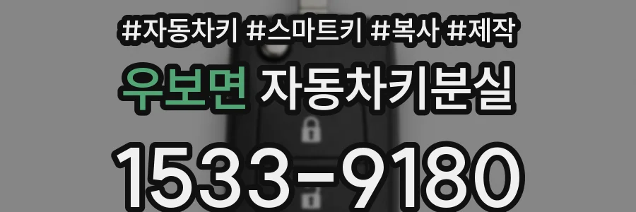 우보면 자동차키분실