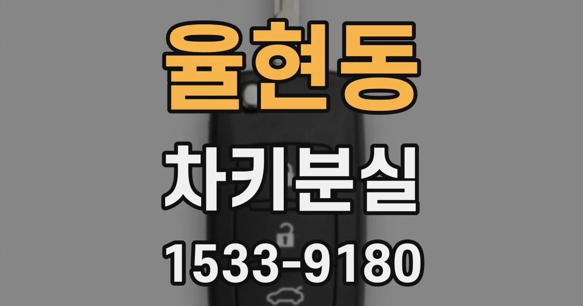 율현동 차키분실