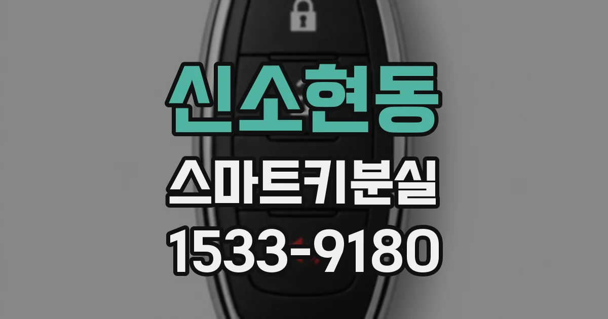 신소현동 스마트키분실