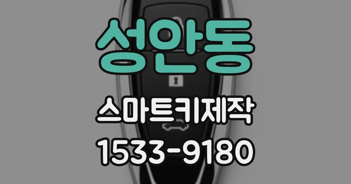 성안동 스마트키제작