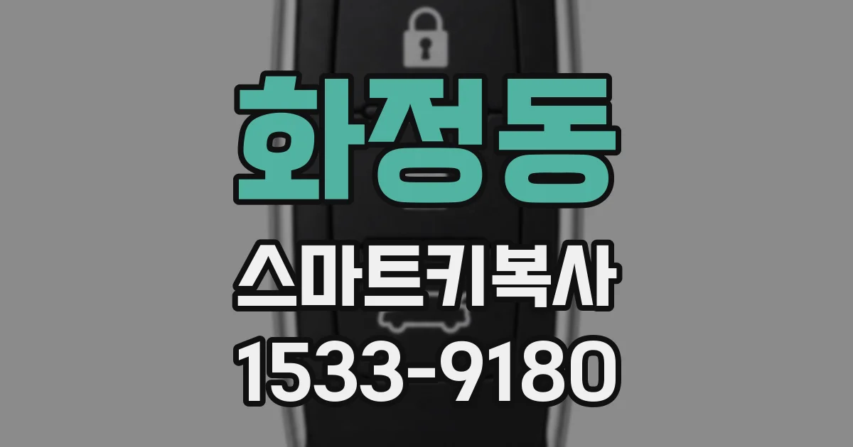 화정동 스마트키복사