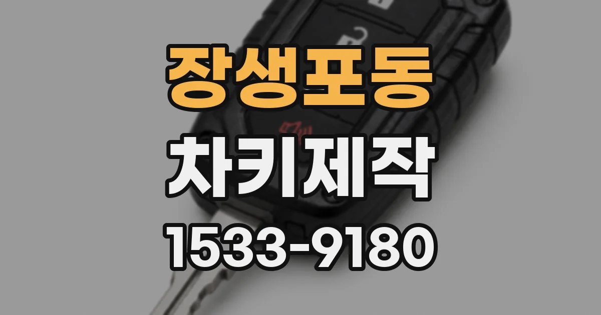 장생포동 차키제작