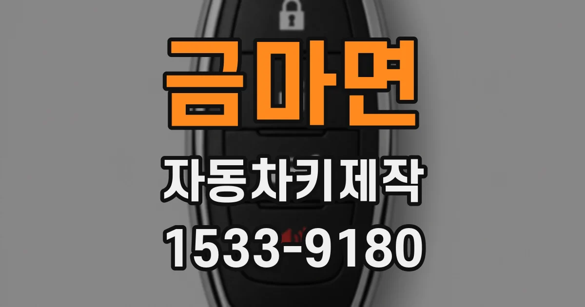 금마면 자동차키제작