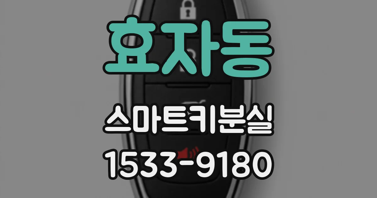 효자동 스마트키분실