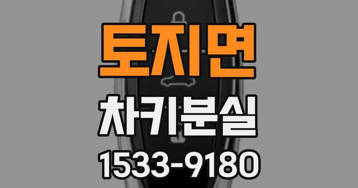 토지면 차키분실