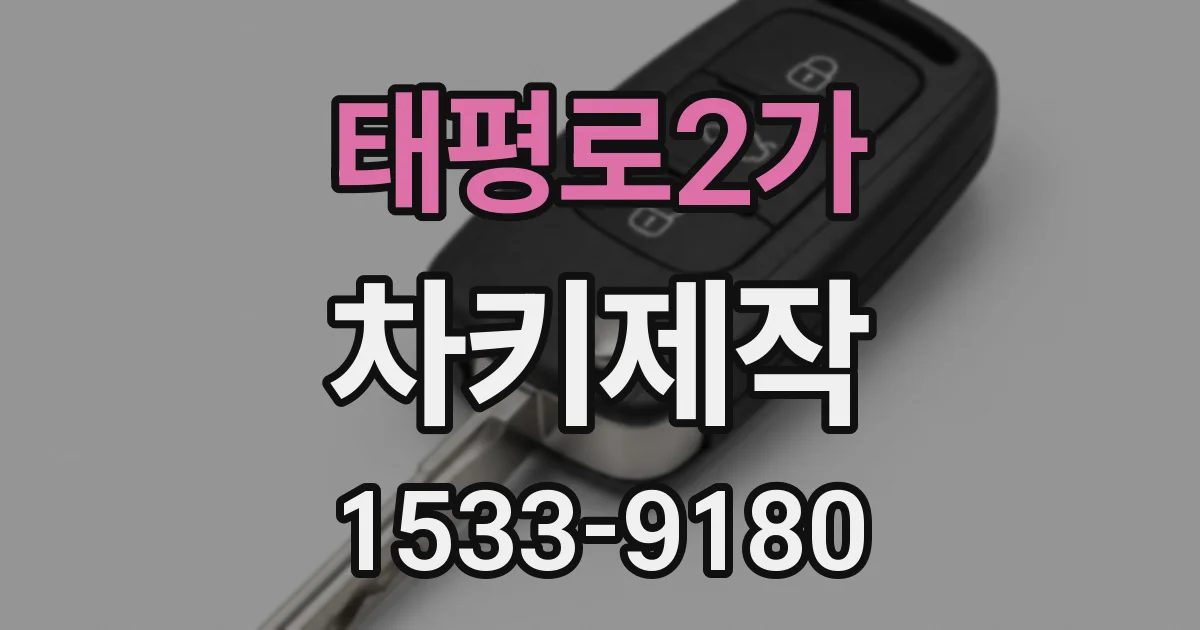 태평로2가 차키제작