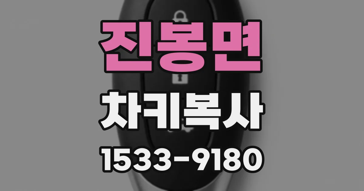 진봉면 차키복사