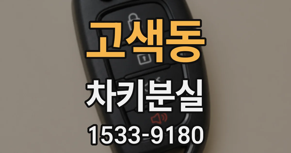 고색동 차키분실