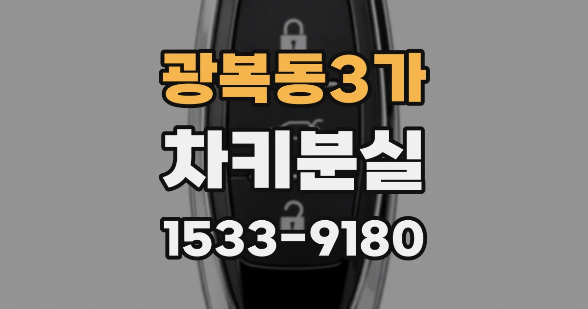 광복동3가 차키분실
