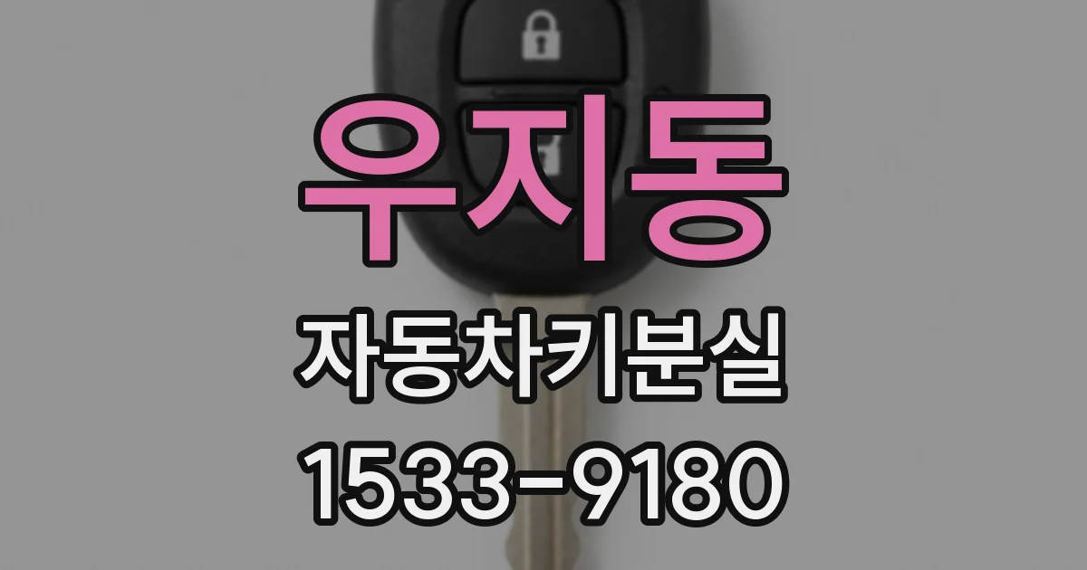 우지동 자동차키분실
