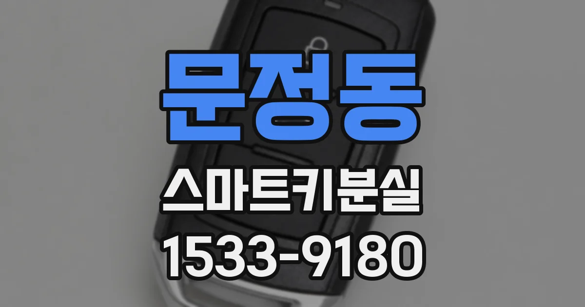 문정동 스마트키분실