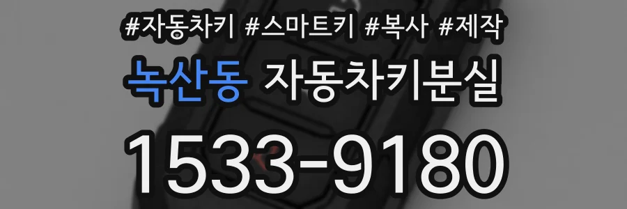 녹산동 자동차키분실