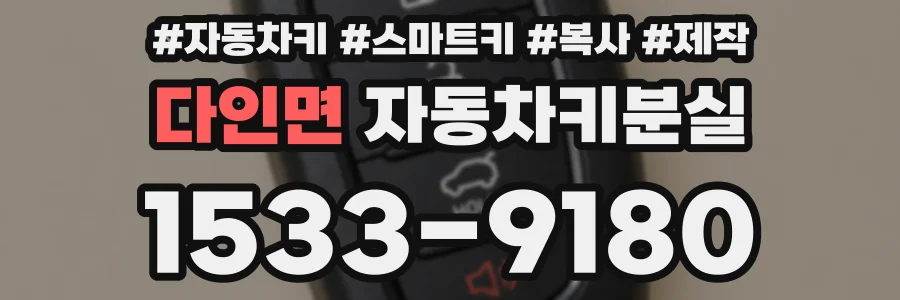 다인면 자동차키분실