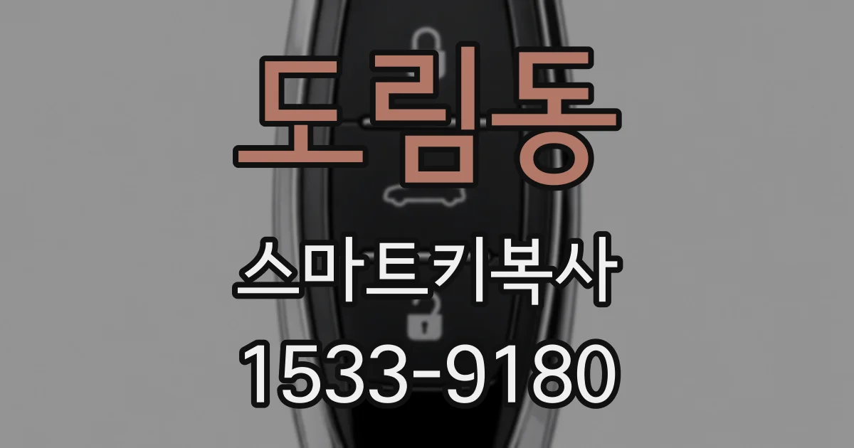 도림동 스마트키복사