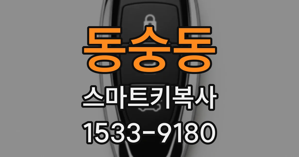 동숭동 스마트키복사