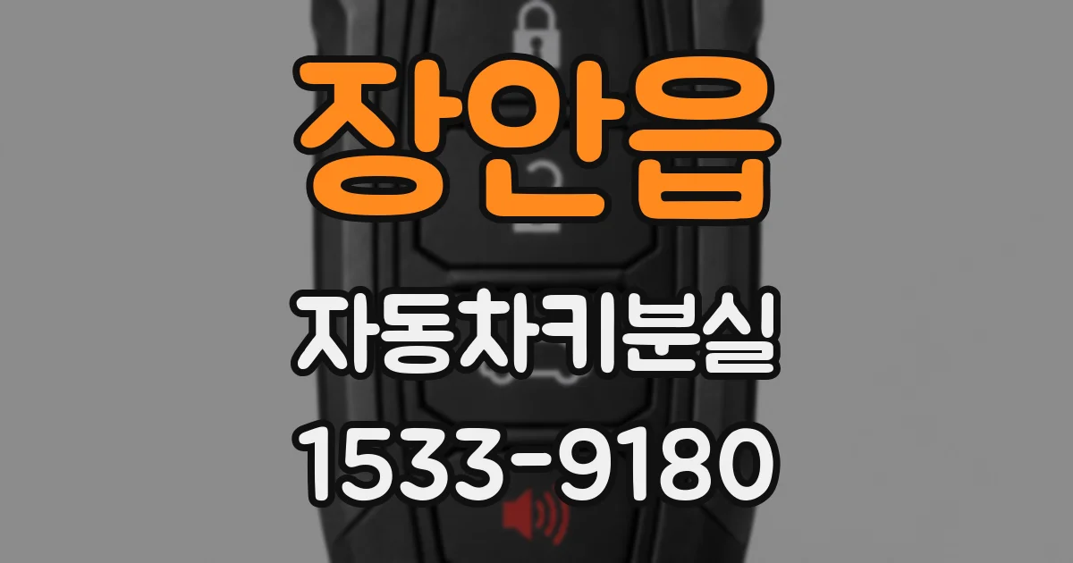 장안읍 자동차키분실