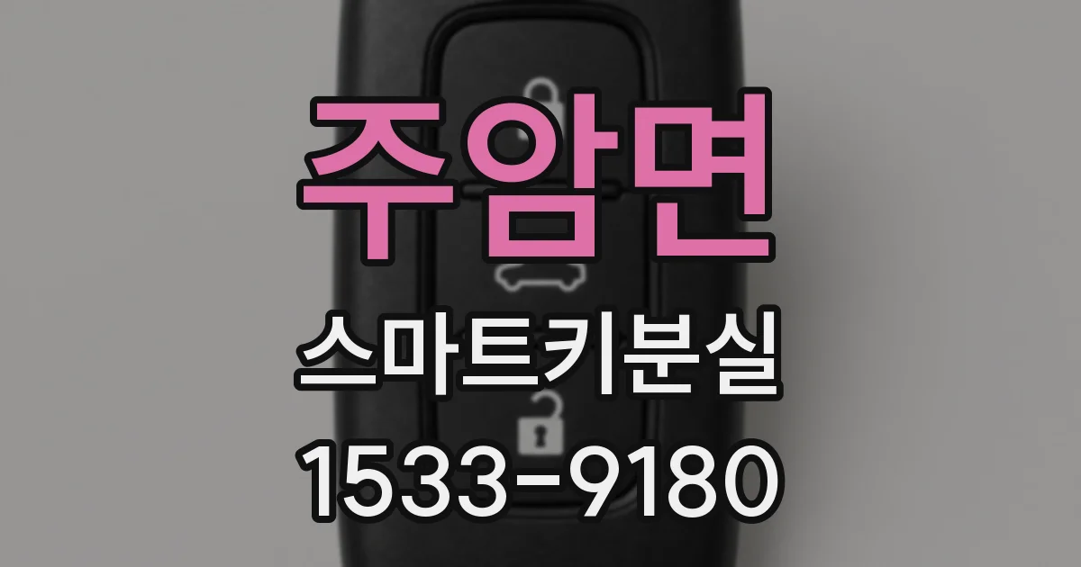 주암면 스마트키분실