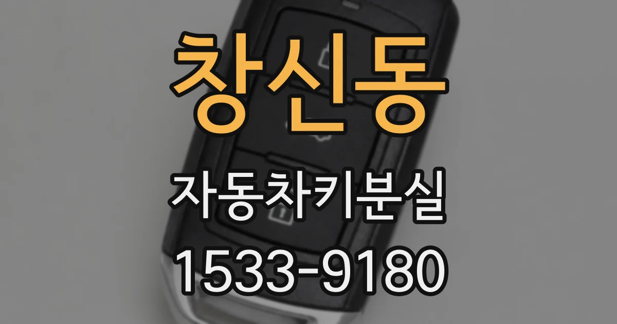 창신동 자동차키분실